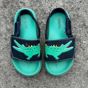 Gymboree Boys’ Alligator Velcro Closure Sandals – Size 11